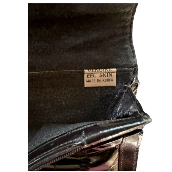 Genuine Eel Skin Clutch • Vintage - Picture 4 of 7